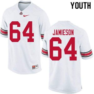 NCAA Ohio State Buckeyes Youth #64 Jack Jamieson White Nike Football College Jersey HXU3145VB